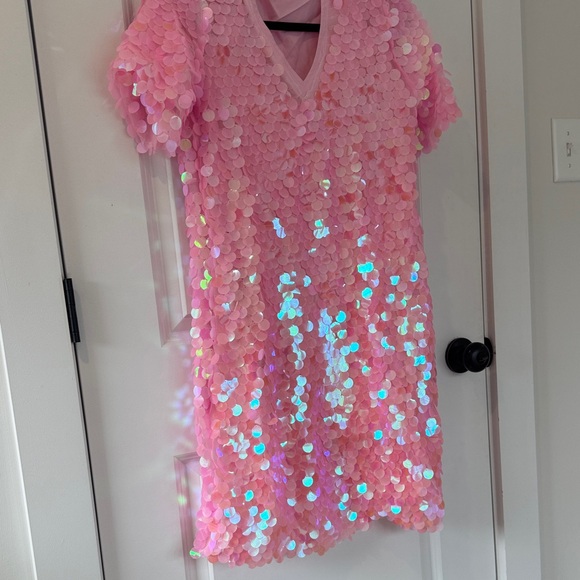 Pink Sequin Dress - Picture 4 of 5